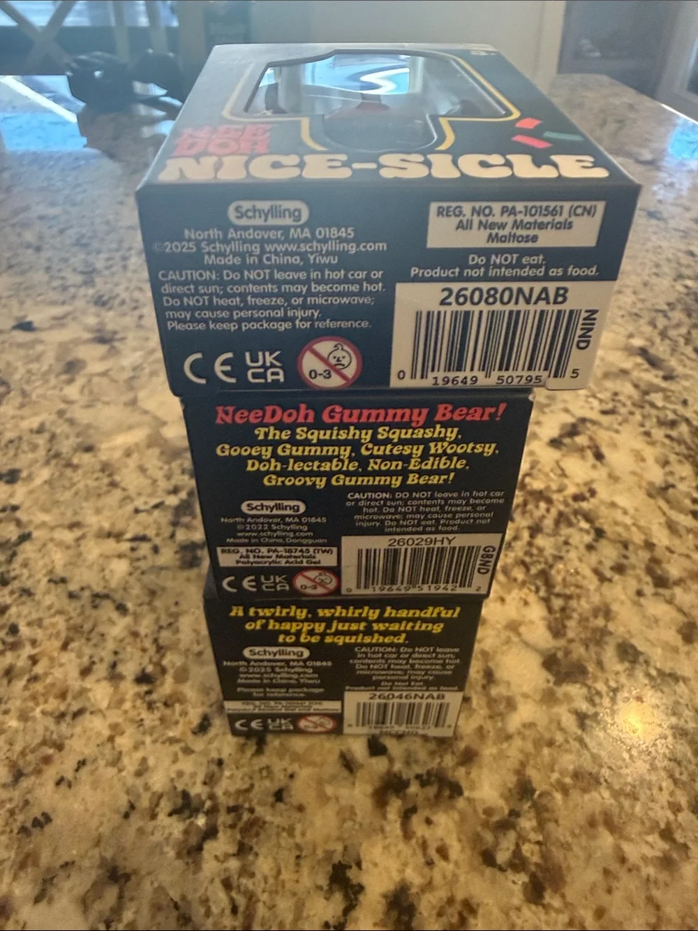 Needoh bundle - Blue Gummy Bear, Nice-Sicle & Blue Nice Cream Cone